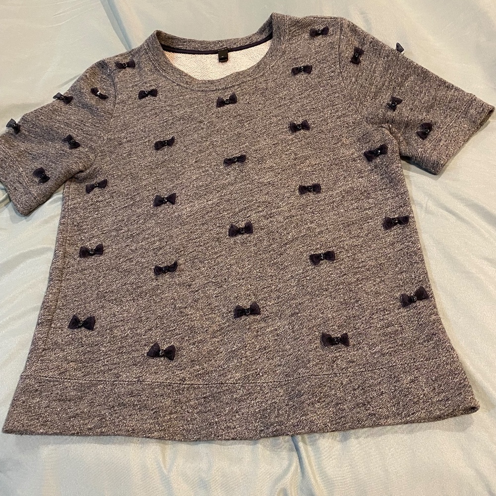 J Crew Mini Bow Sweater